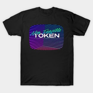 Non Fungible token 80s television glitch T-Shirt